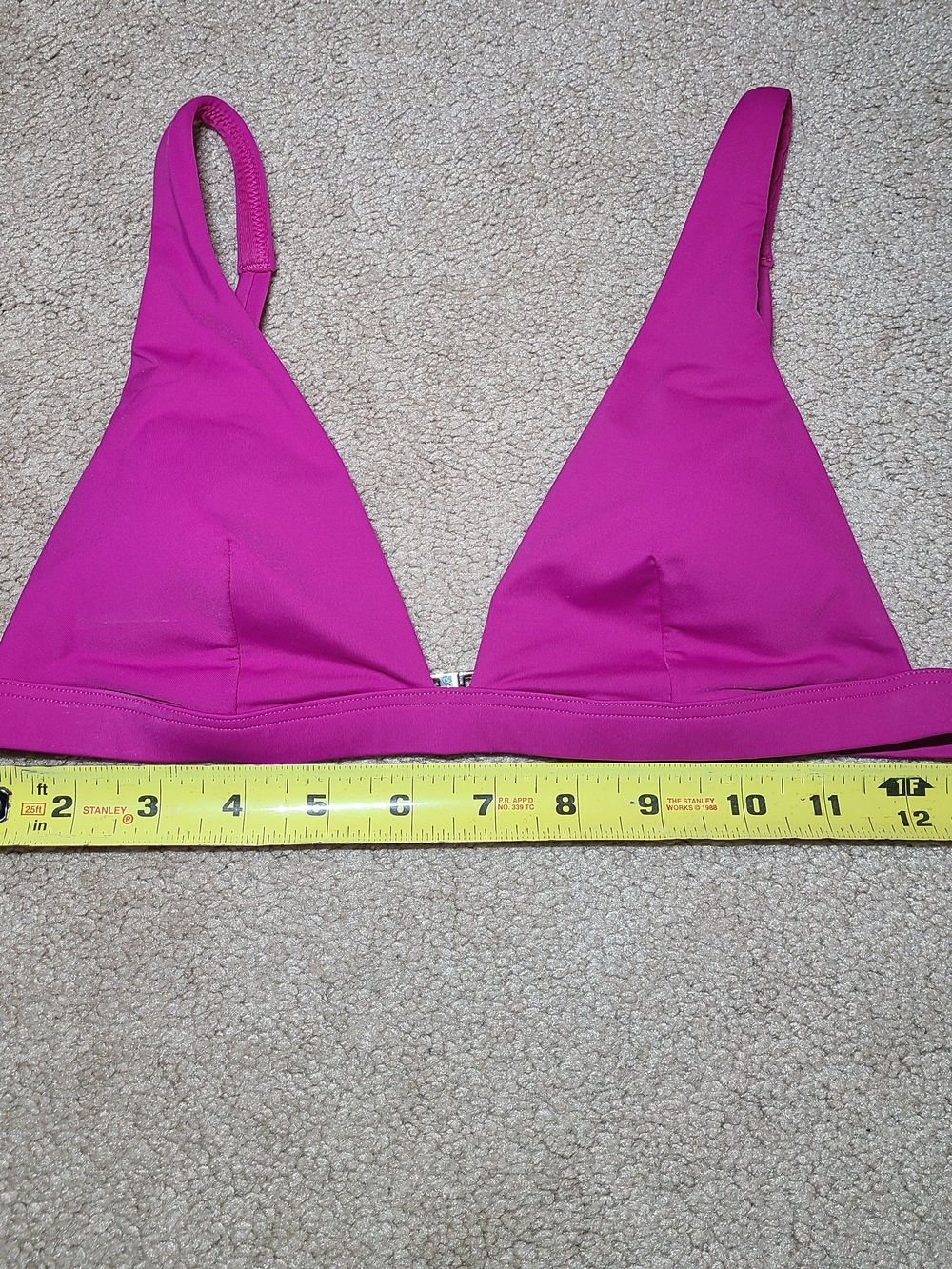 Victoria's Secret Hot Pink Triangle Bikini Top
